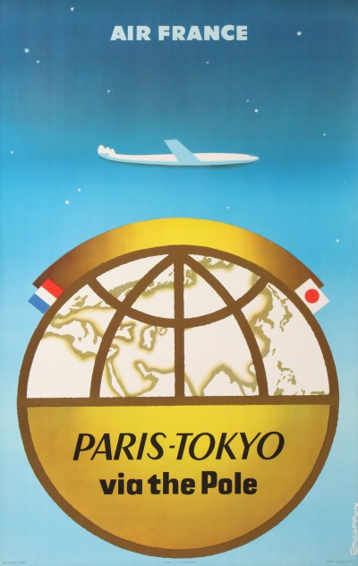 For sale: AIR FRANCE PARIS TOKYO VIA THE POLE