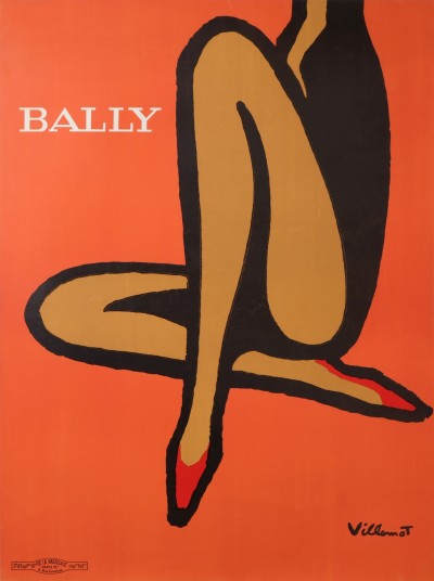 For sale: VILLEMOT BALLY ORANGE GRAND MODÈLE-BIG SIZE