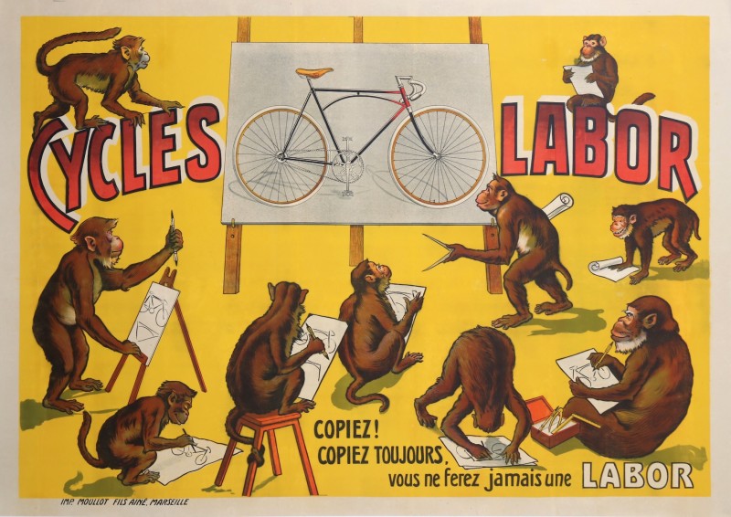For sale: CYCLES LABOR COPIEZ COPIEZ TOUJOURS VOUS NE FEREZ JAMAIS UNE LABOR-Monkeys Singes