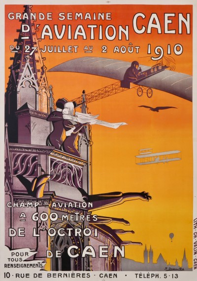 For sale: GRANDE SEMAINE D'AVIATION CAEN // DU 27 JUILLET AU 2 AOUT 1910 CHAMP AVIATION A 600 METRES DE L'OCTROI DE CAEN