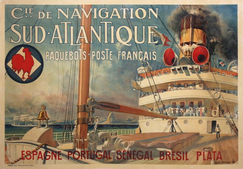 For sale: Cie de NAVIGATION SUD ATLANTIQUE PAQUEBOTS POSTE FRANCAIS